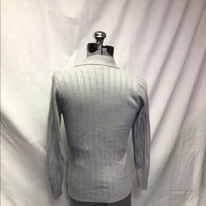 Vintage Ribbed Cotton Cardigan - Medium